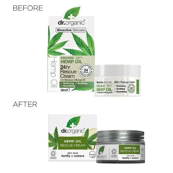 Dr Organic Hemp Oil 24H Rescue Cream 50ml - Holland & Barrett Cyprus