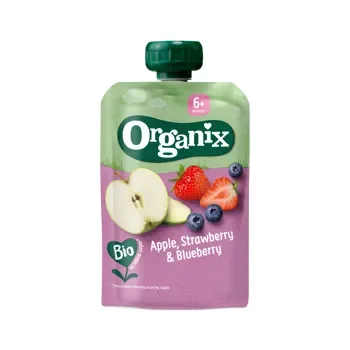 Orgranix Bio Apple, Strawberry and Blueberry 100gr