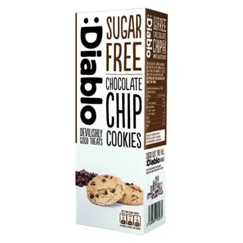 Diablo Sugar Free Chocolate Chip Cookies 130gr
