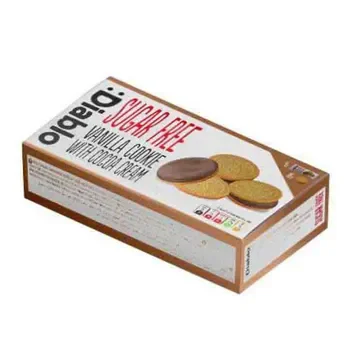 Diablo Sugar Free Vanilla Sand Cookies with Cocoa 176gr