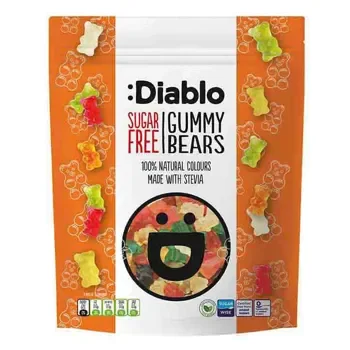 Diablo Sugar Free Gummy Bears Sweets 75gr
