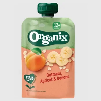 Organix Pouch Oatmeal, Apricot & Banana 6x100gr