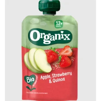 Organix Pouch Apple, Strawberry & Quinoa 6X100gr