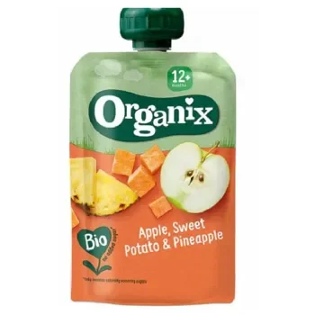 Organix Pouch Apple, Sweet Potato & Pineapple 6X100gr