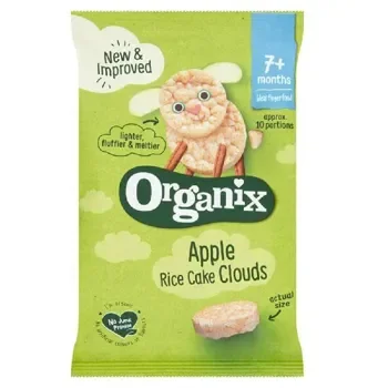 Organix Rice Cakes Apple Clouds 6X40gr