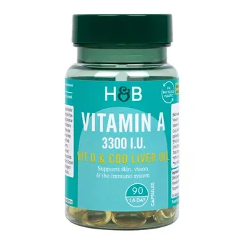 H&B Vitamin A 3300Iu 90 Capsules