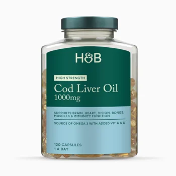 Holland & Barrett Pure Cod Liver Oil 1000mg 120 Capsules