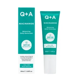 Q+A Niacinamide SPF50 Balancing Daily Facial Sunscreen 50ml