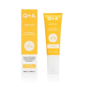 Q+A Peptide SPF50 Anti-Ageing Daily Facial Sunscreen 50ml