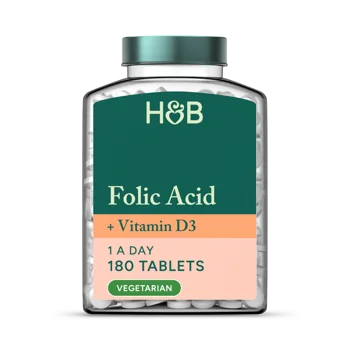 Holland & Barret Folic Acid & Vitamin D3 180 Capsules