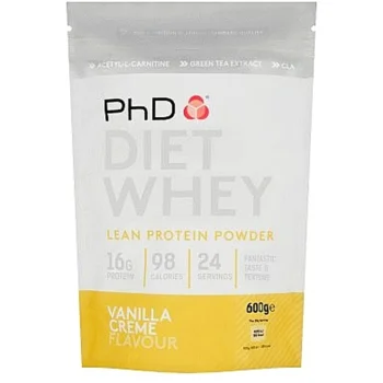 PhD Diet Whey Protein Powder Vanilla Creme 600g