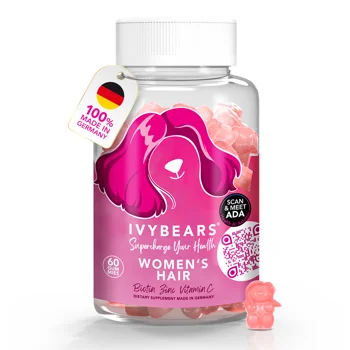 IVYBEARS Womens Hair 60 Gummies