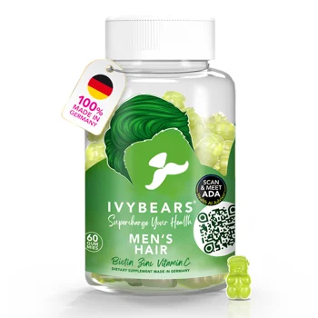 IVYBEARS Men's Hair 60 Gummies
