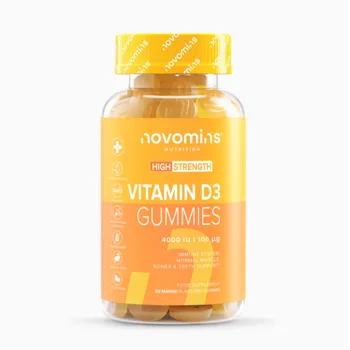 Novomins Vitamin D3 4000IU Mango Flavoured 60 Gummies