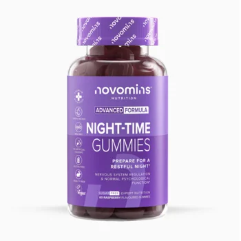 Novomins Night-Time Raspberry Flavoured 60 Gummies