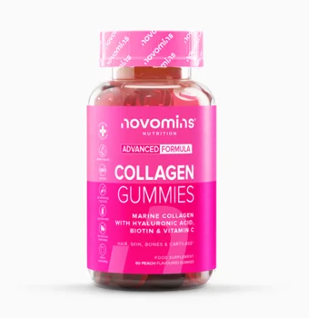 Novomins Collagen Peach Flavoured 60 Gummies