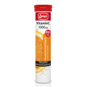 Lanes Effervescent Vitamin C 1000mg Orange 20 Tablets 