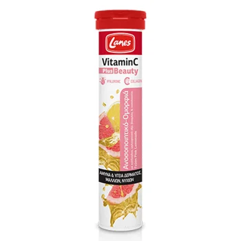 Lanes Effervescent Vitamin C Plus Beauty 500mg Pink Lemonade