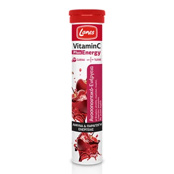 Lanes Effervescent Vitamin C Energy 500mg Cherry 20 Tablets